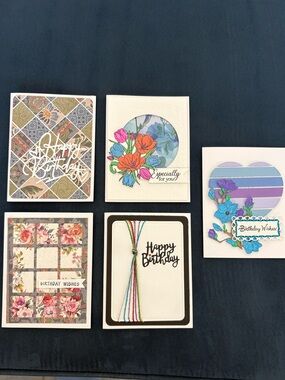 Bundle: “happy birthday” handmade cards